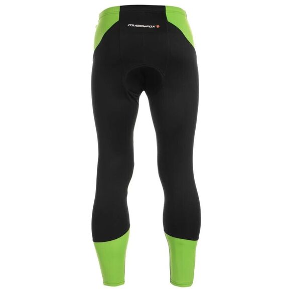 Pants - FOX Muddyfox Men's Padded Cycle Tights Black/Green XS